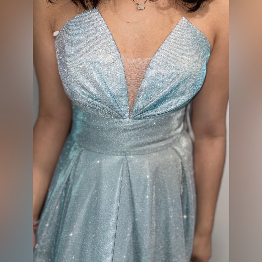Light blue prom dress